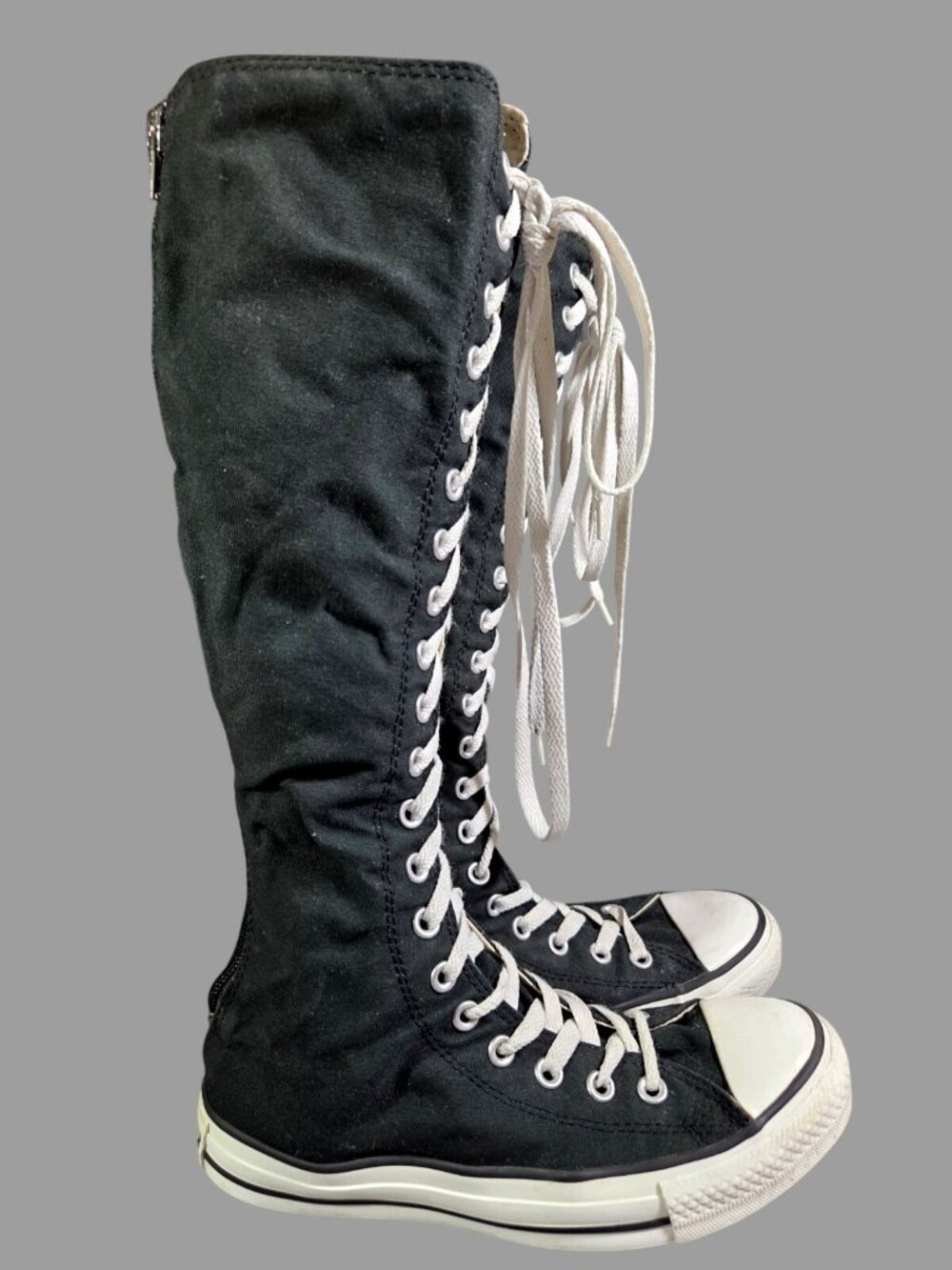Converse All-Star Chuck Taylor XXHI Black Knee High Size Womens US 8 Men 6